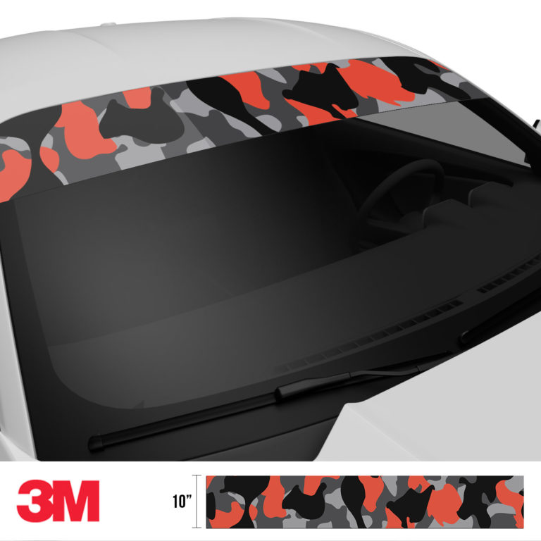 IRON ORANGE • Windshield Banner Sun Strip • VS