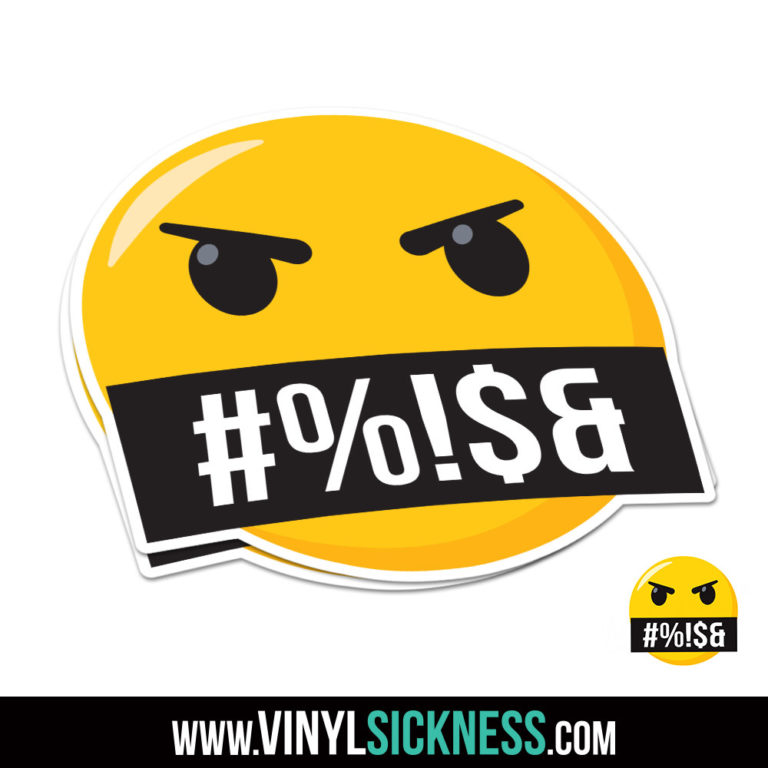 CURSING EMOJI• JDM Funny Stickers / Decals • VS