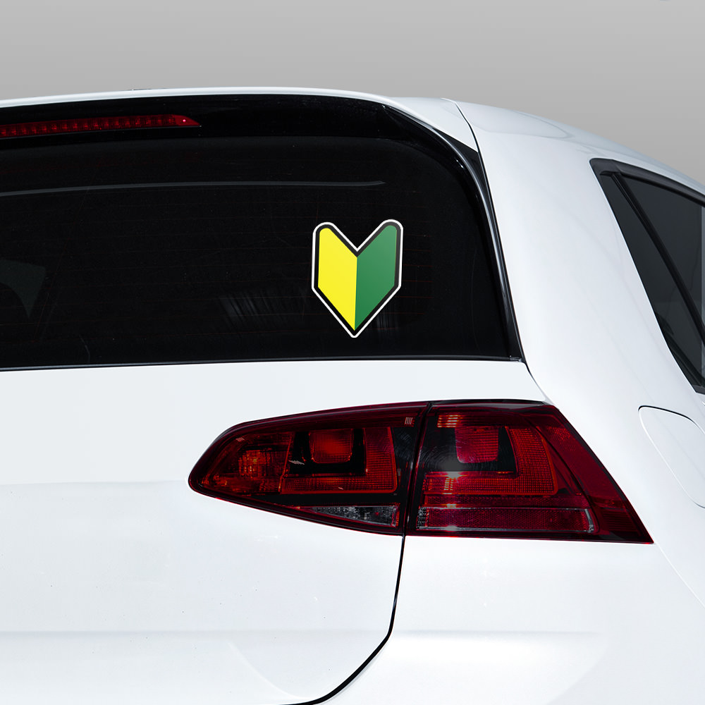 thumbnail image 2 of WAKABA JDM Japanese Leaf & Flag Decal Sticker - Drift Tuning Style - Se34 2 of 3