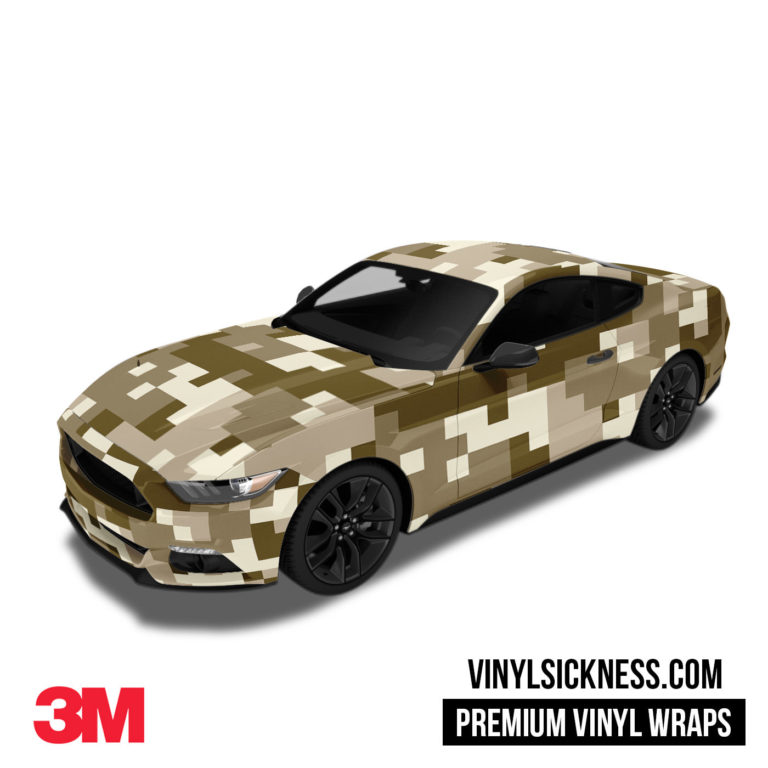 DESERT DIGITAL CAMO WRAP • CAR / TRUCK VINYL WRAPS • VS