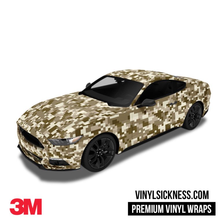 DESERT DIGITAL CAMO WRAP • CAR / TRUCK VINYL WRAPS • VS