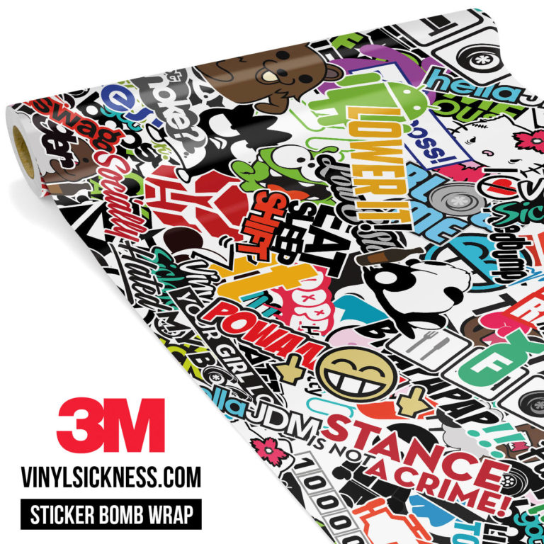 Sticker Bomb Vinyl Wrap • Vehicle / Trucks Vinyl wraps • Vinyl Sickness